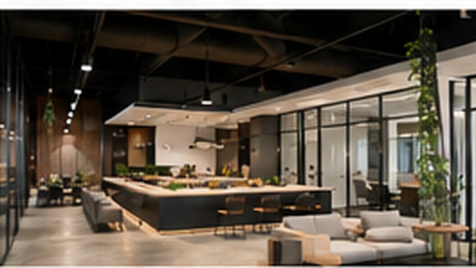 Commercial electrical construction in progress